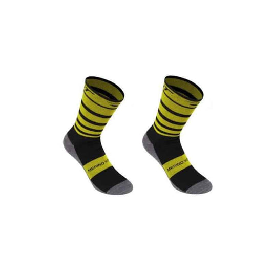 Chaussettes d'escroquerie hiver climatique, jaune gris-noir