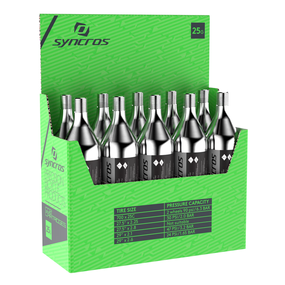 Cartuccia CO₂ 25 g SYNCROS 10-PAK