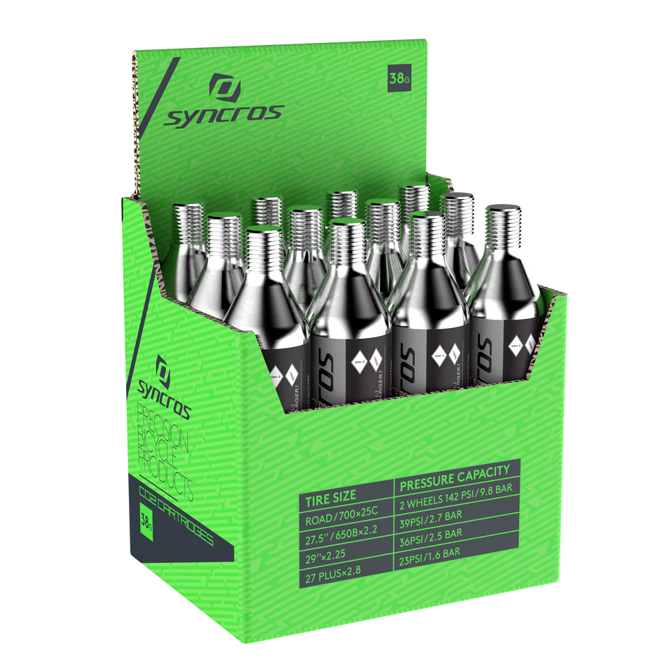 Cartuccia CO₂ SYNCROS da 38 g. PAK-12