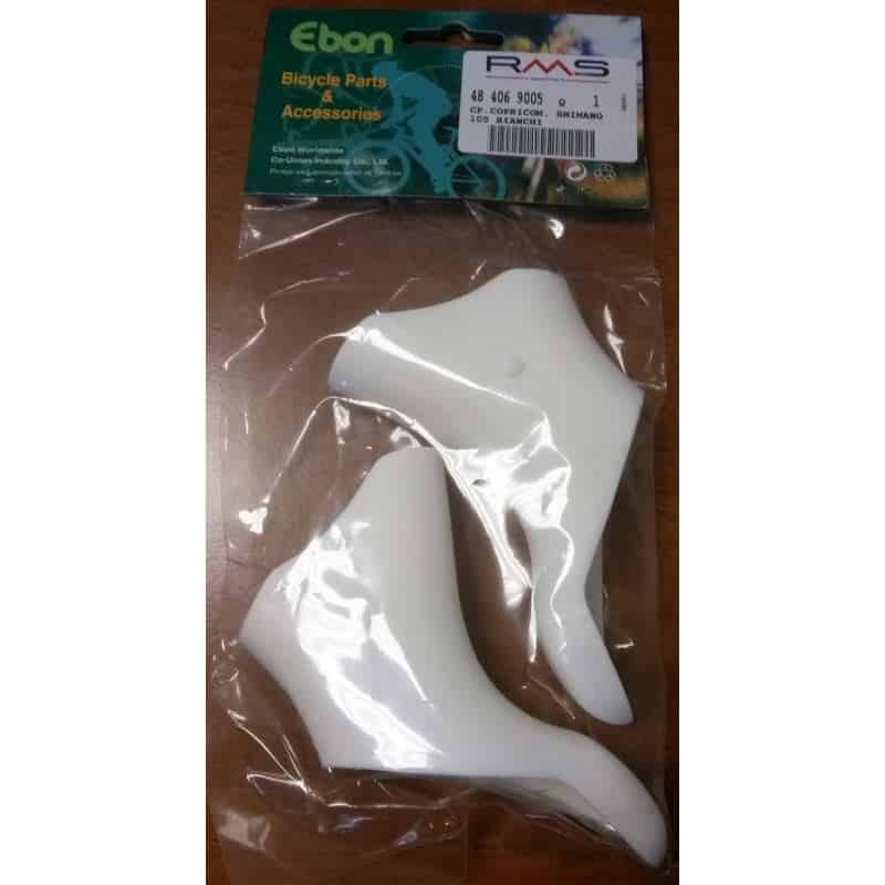 Couple Copricomandi Ebon Shimano 105, blanc