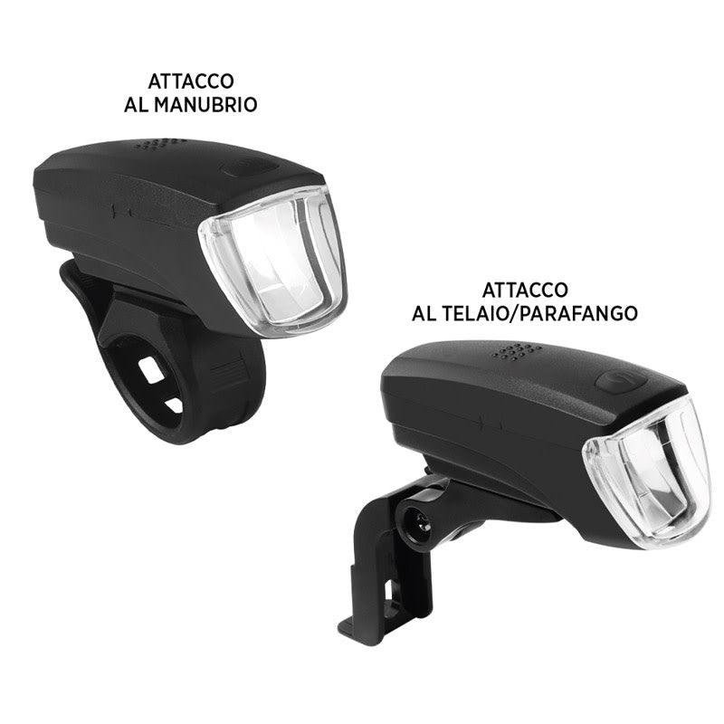 Battery Front Light 5 LEDs - Double Mount. Blister Pack