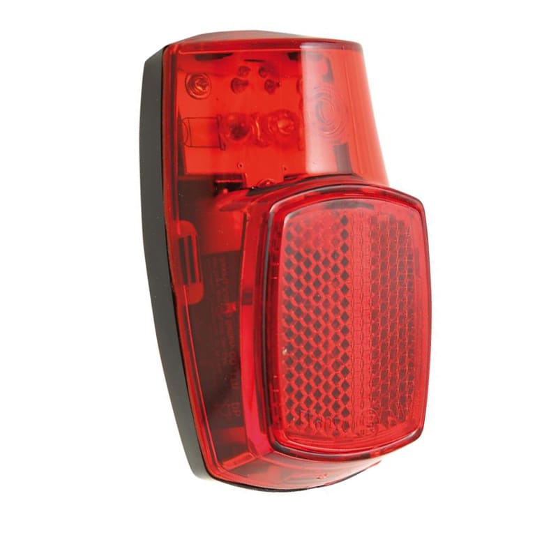 Feu arrière à batterie avec 3 LED rouges - Fixation sur garde-boue
