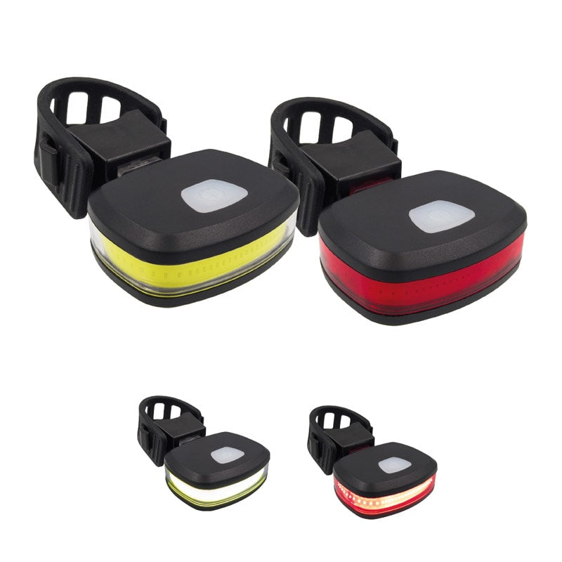Feux avant+arrière (KIT) à LED 50/20 lumens Recharge USB-C