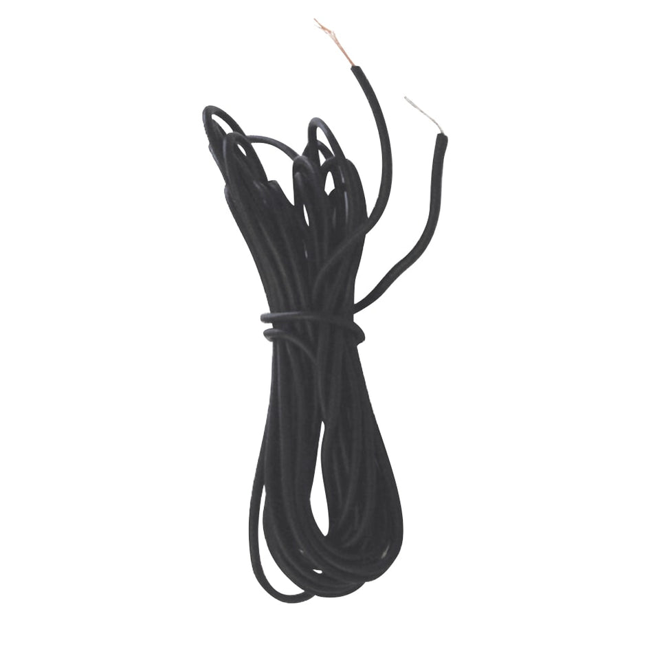 Fil simple pour installation lumière 210cm noir (10 pièces)