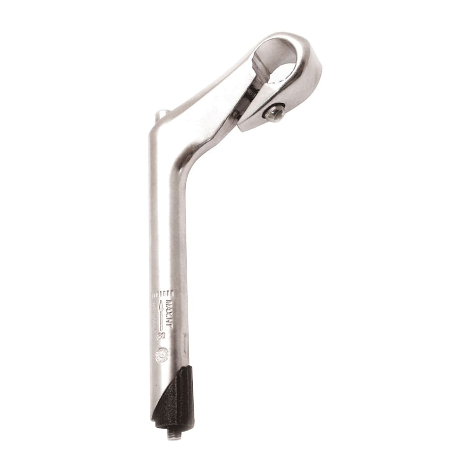 Tige de guidon SPORT 25,4mm x 80mm en aluminium argenté