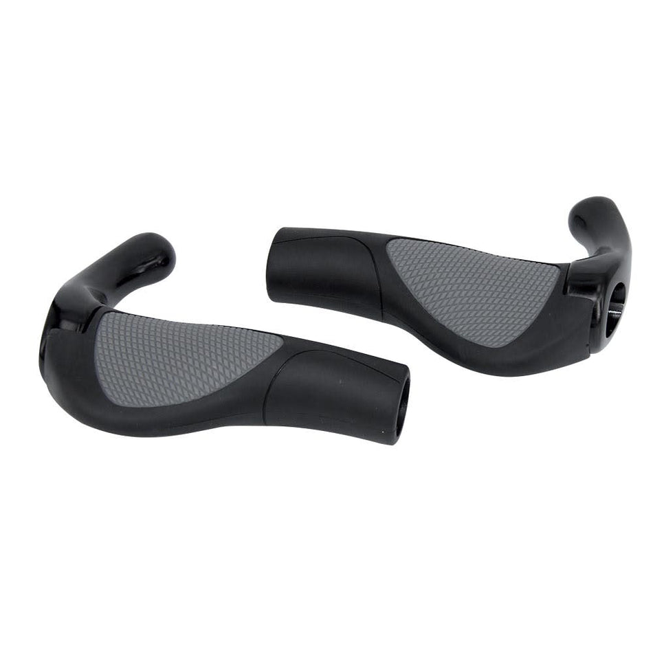 Poignée TREKKER PLUS 140+140mm noir/gris avec extensions