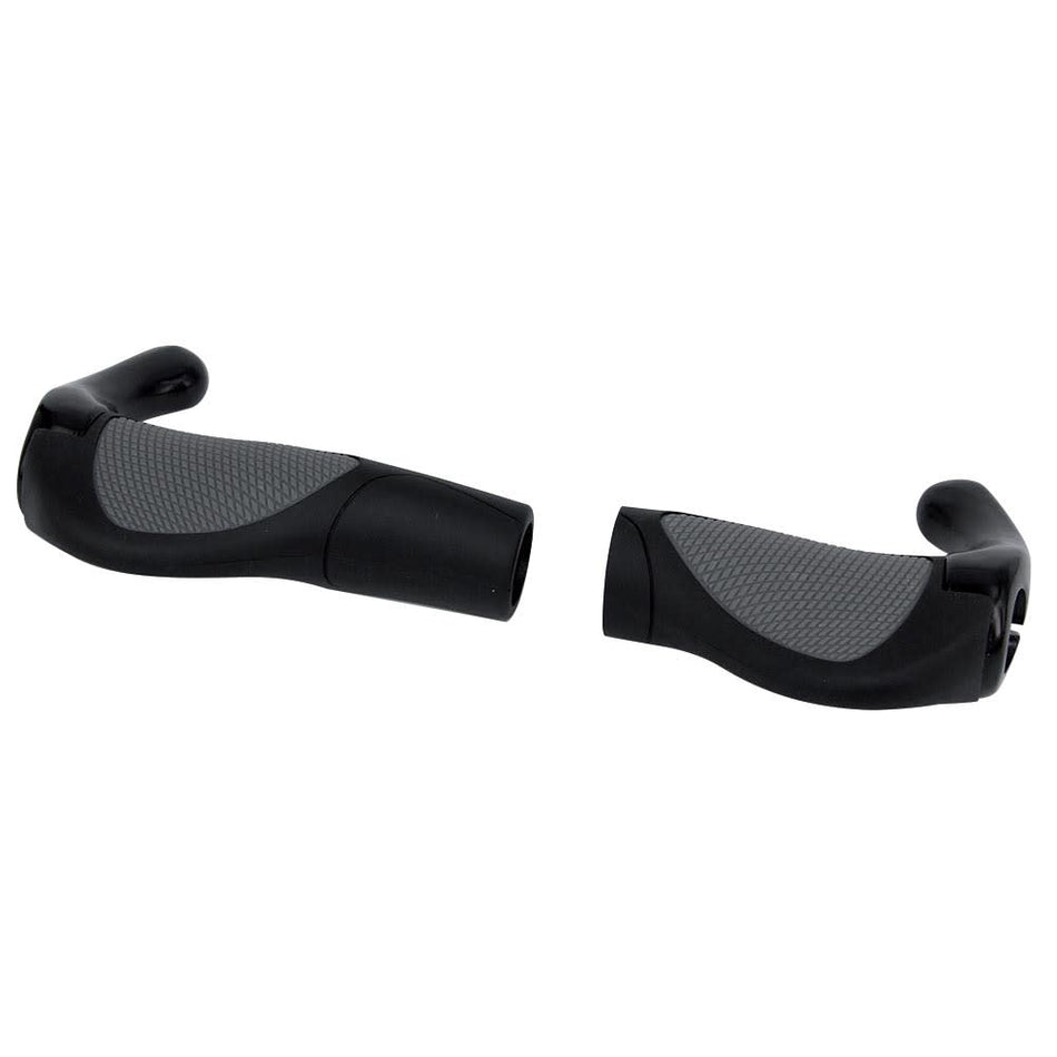 Poignée TREKKER PLUS 140+95mm noir/gris avec extensions