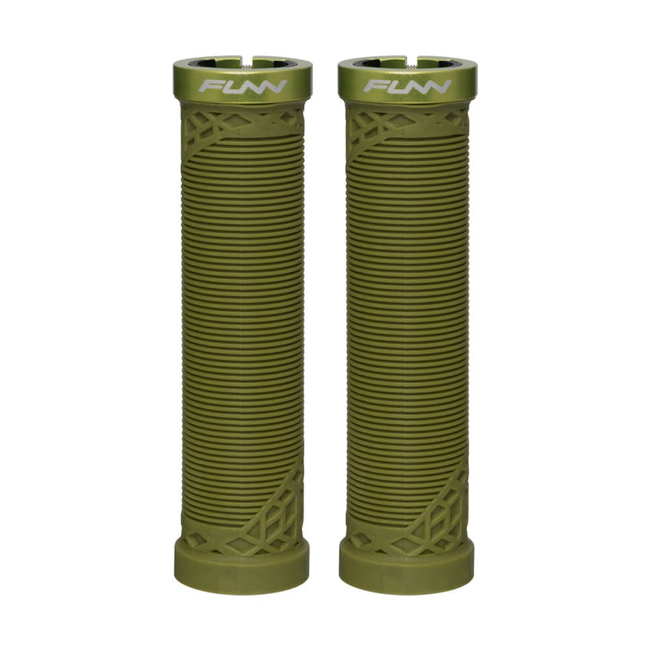 Poignée HILT 30mm Lockring vert olive avec collier en aluminium