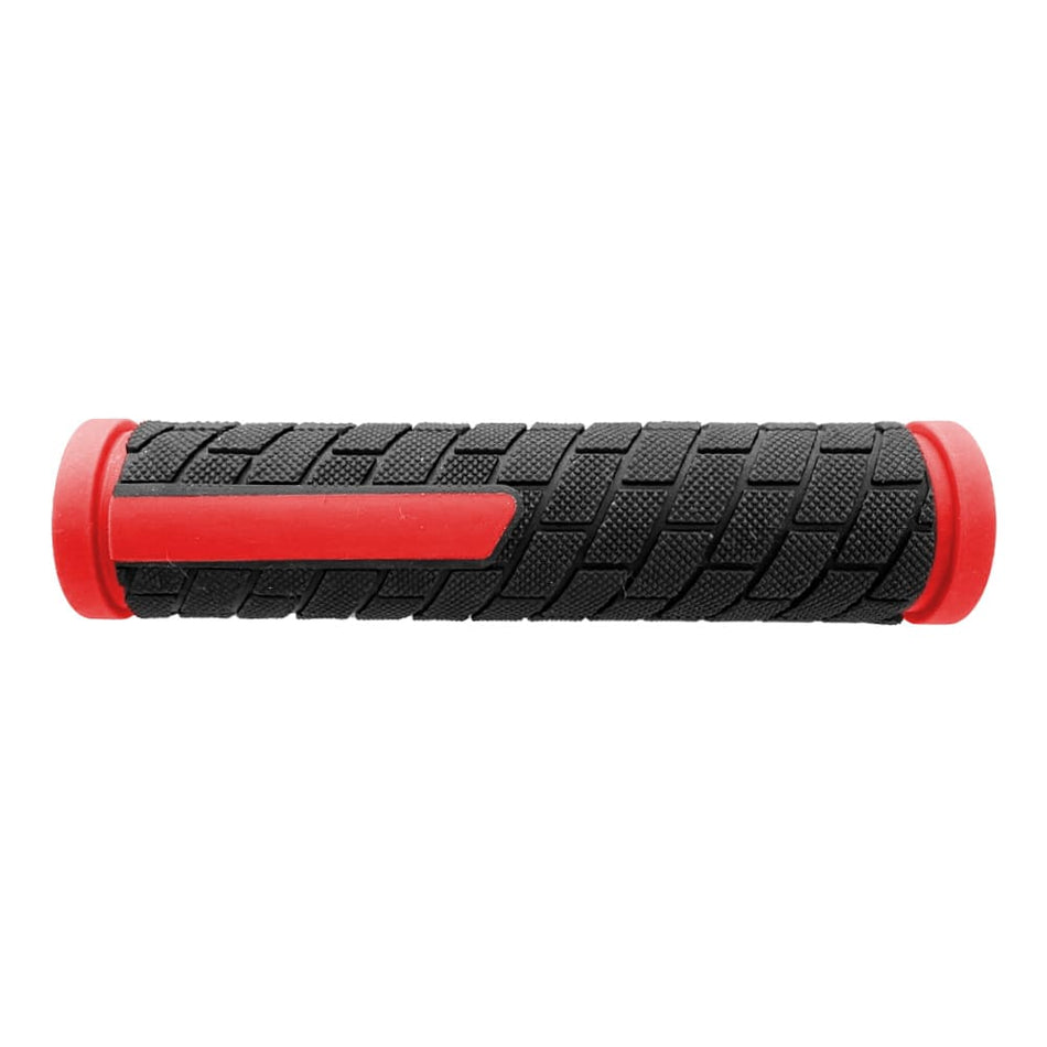 Poignée VTT SPHERE 128mm en Caoutchouc Souple Rouge