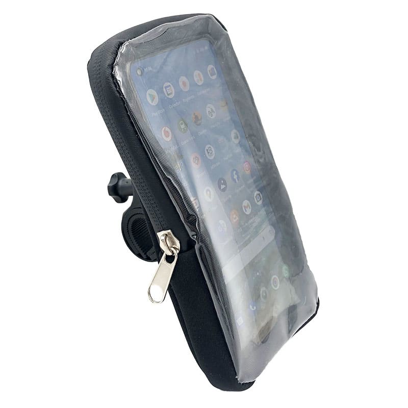 Supporto Smartphone 16,5x8,5cm Schermo: oltre a 6" con Zip di Chiusura