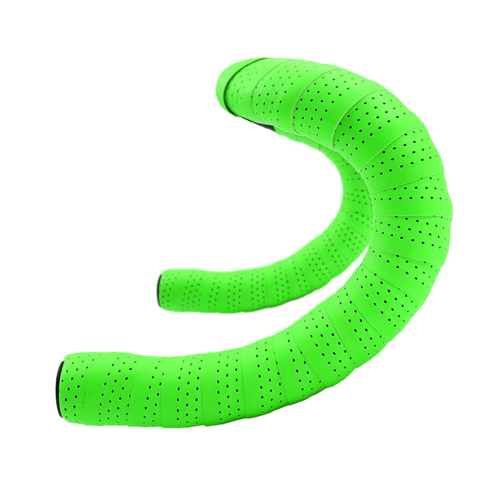 Ruban de Guidon EOLO SOFT Perforé 3mm en PU+EVA Vert Fluo