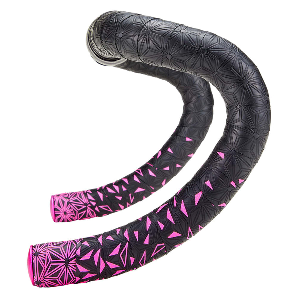 STARFADE Handlebar Tape 2200x30x2.5mm in Neon Pink Polyurethane + End Plug