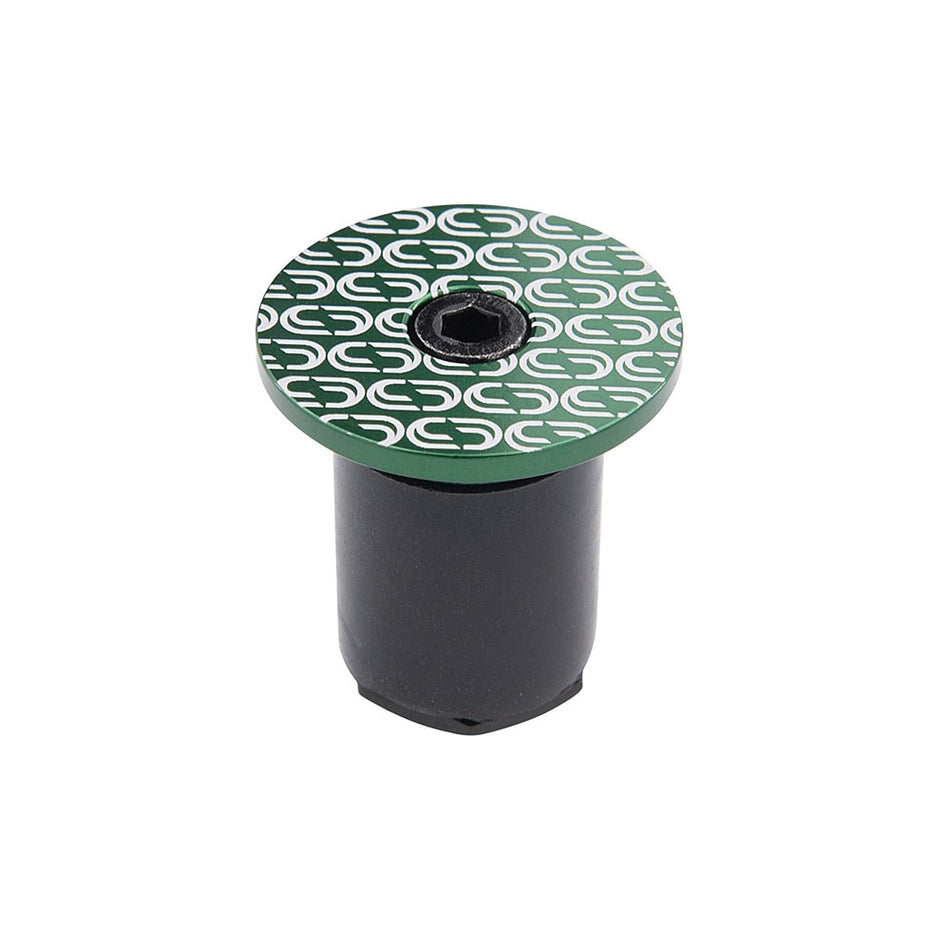 Bouchon de Guidon LOOP en Aluminium Vert (Paquet de 2)