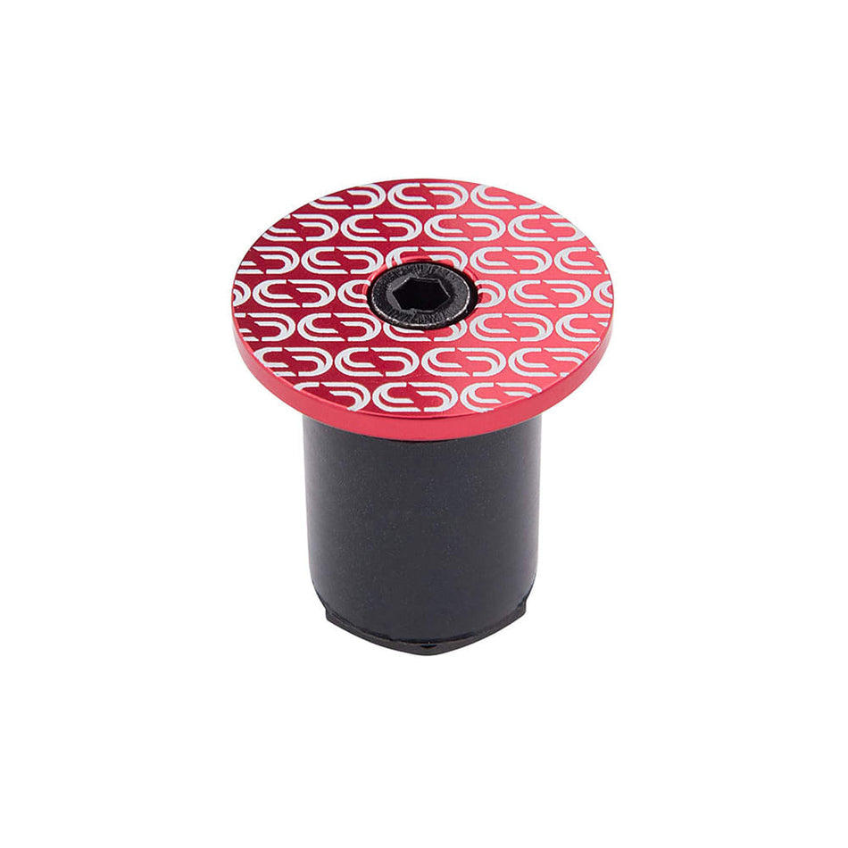 Bouchon de Guidon LOOP en Aluminium Rouge (Paquet de 2)