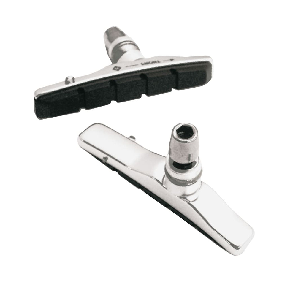 72mm MTB STANDARD Brake Pad Holder in Silver Aluminum with Nut