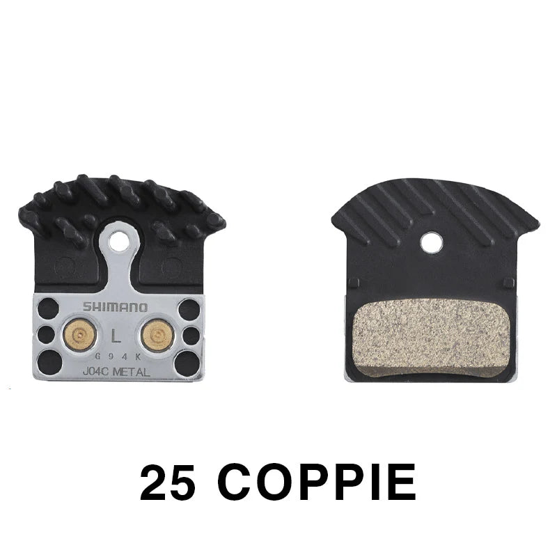 SHIMANO - Pastiglie Metalliche J04C (Box 25 Coppie)