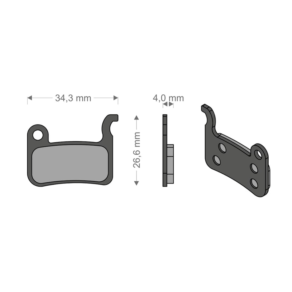 Plaquettes All Around pour système XTR/SLX/DEORE/SAINT/DASH SHIMANO