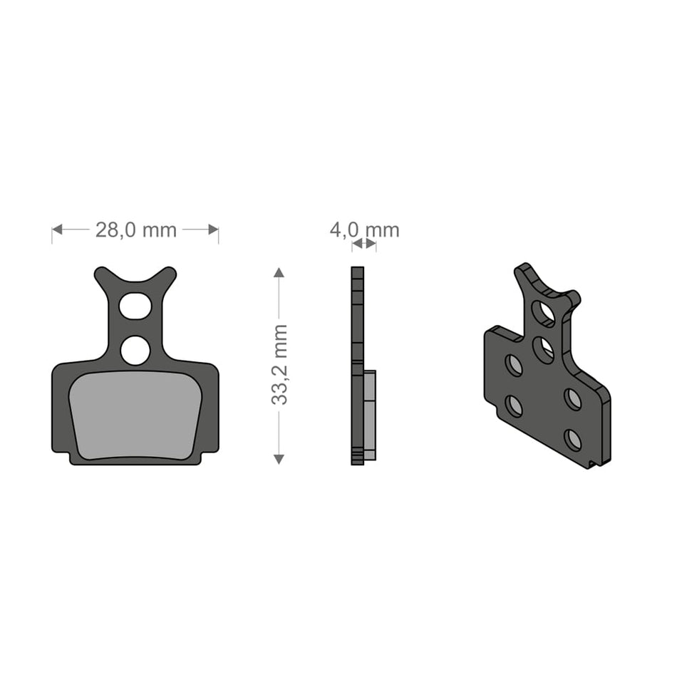 Plaquettes All Around pour système T1 RACING/R1/MEGA/RX/CURA FORMU