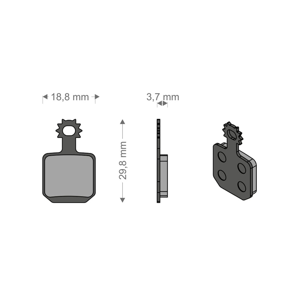 Performance Tech Pads for MT5/MT7 MAGURA System (4 Pieces)