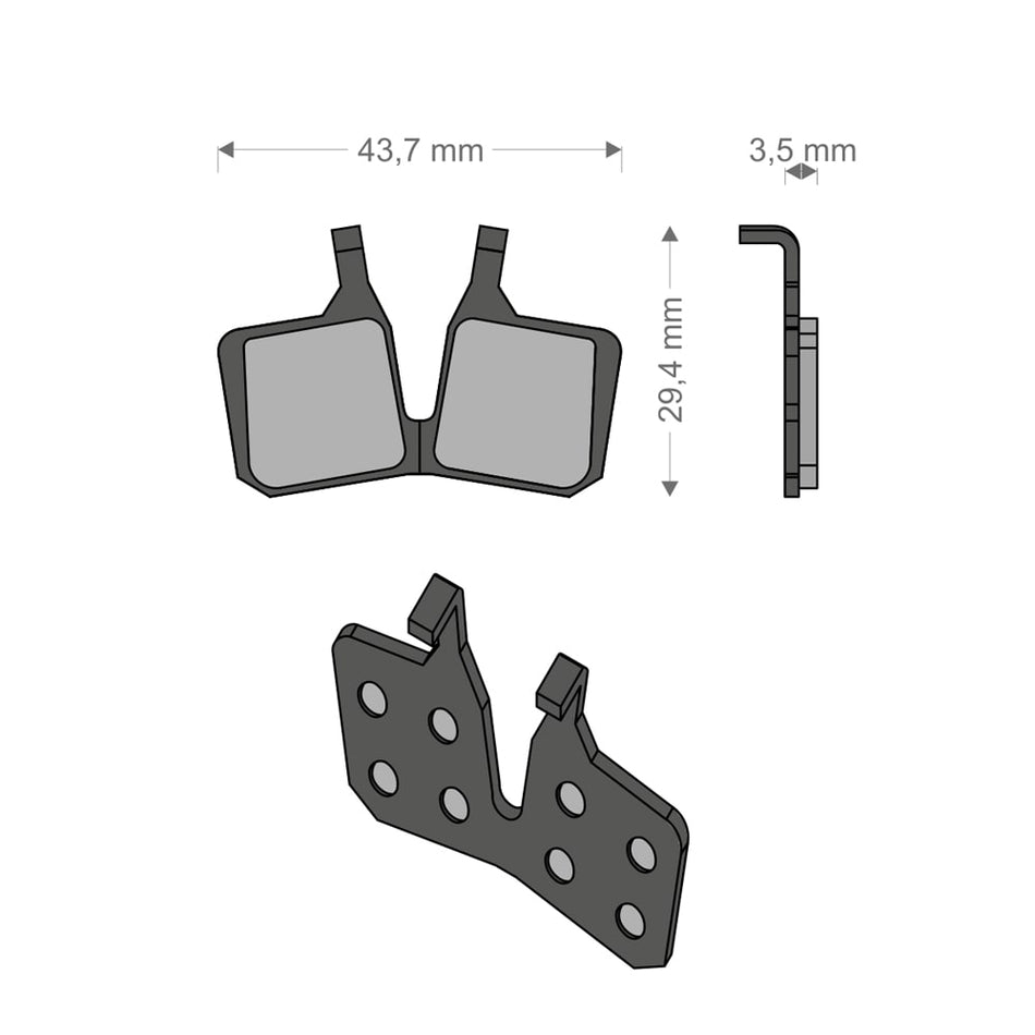 Plaquettes Sinter Tech pour système MT5/MT7 MAGURA
