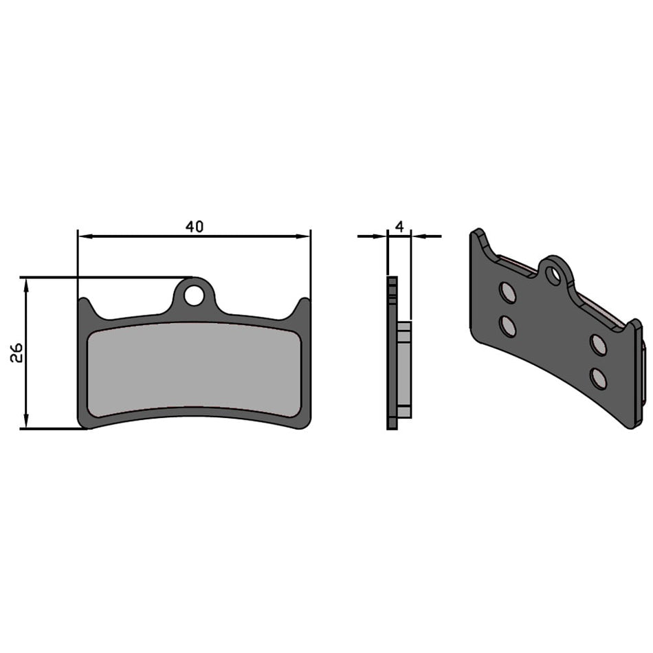 Plaquettes Sinter Tech pour système V4/MASSIMA HOPE/TRICKSTUFF