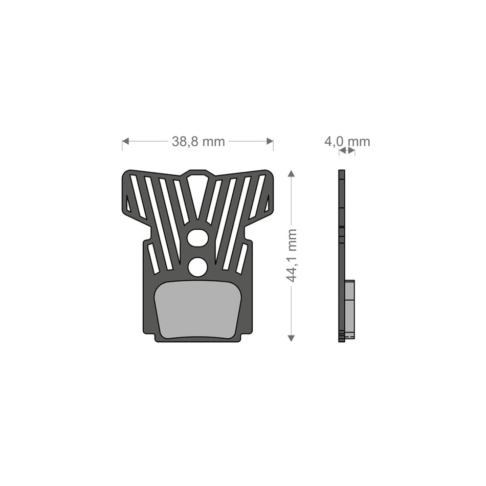 Plaquettes Light Tech pour système T1 RACING/R1/MEGA/RX/CURA FORMULA
