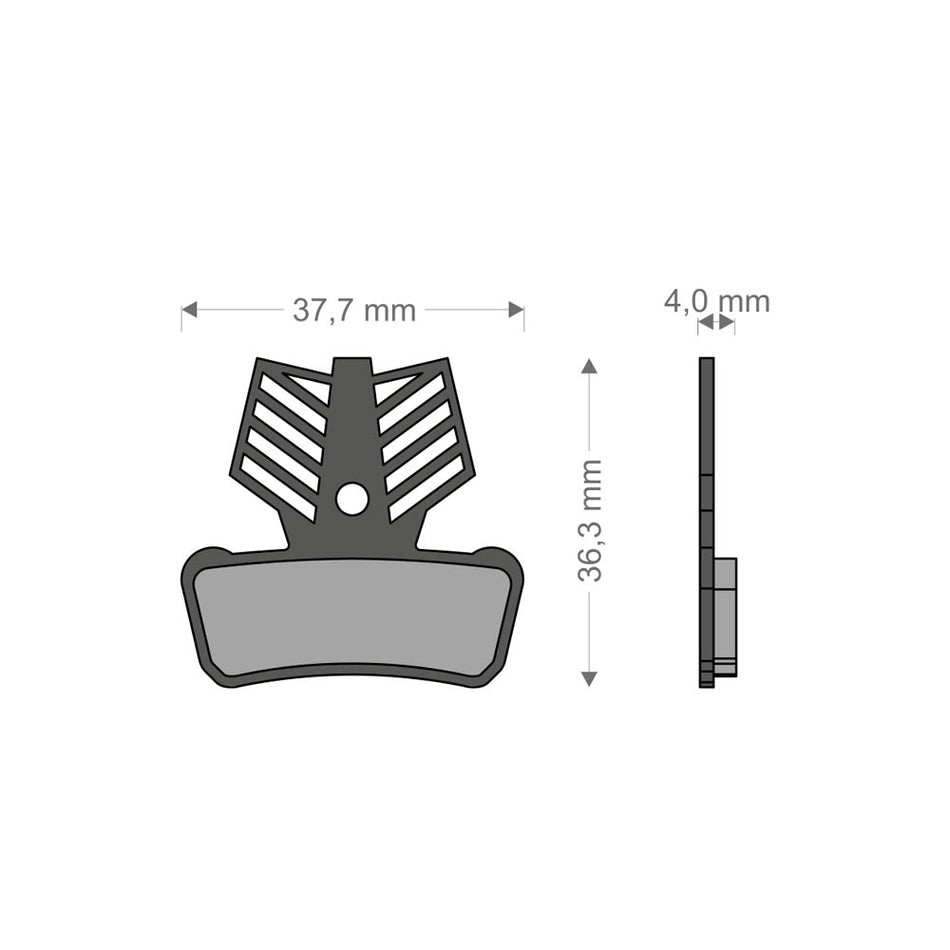 Plaquettes Light Tech pour système XO-ELIXIR TRAIL/RSC/R/T AVID/SRAM