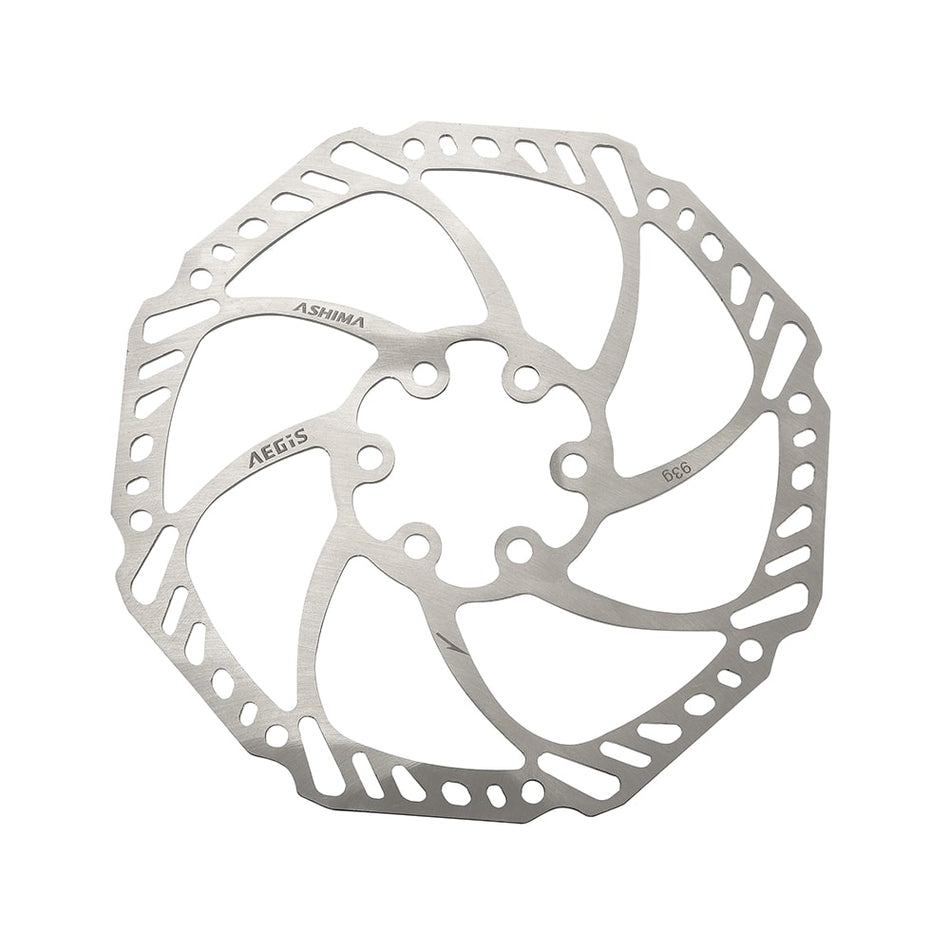 Disque de frein ARO-15 AEGIS 160mm x 93g Argent - Fixation 6 trous
