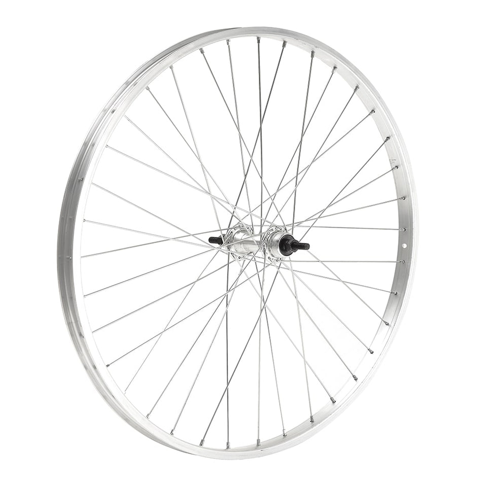Front Wheel 28" x 1 5/8 R Aluminum Hub with Bearings for Nut