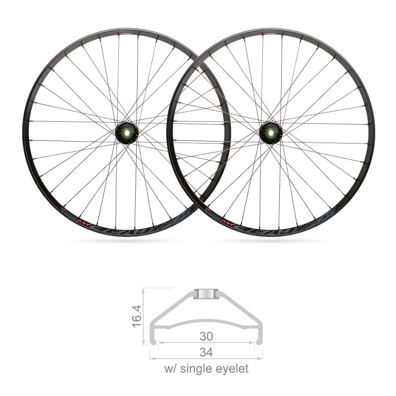 Ruote 27,5" x 30mm MTB READY Tubeless Shimano 10/11V (Coppia)