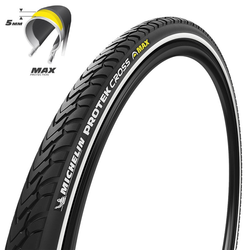 26x1.85 PROTEK MAX CROSS Cover Tube Type Performance Black/Reflex