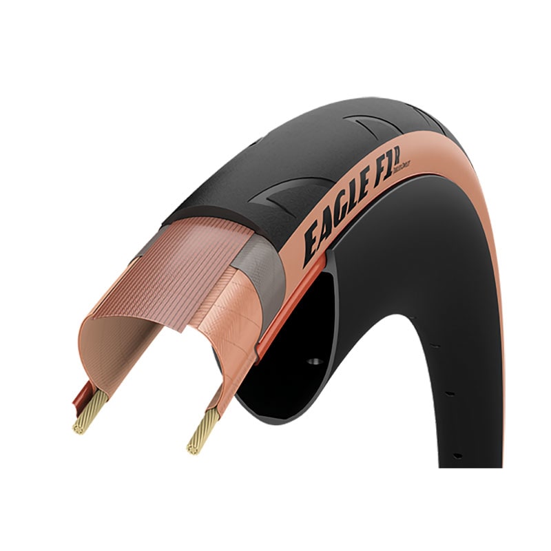 Tire 700x25 EAGLE F1 R Tubeless Complete Black/Sidewall