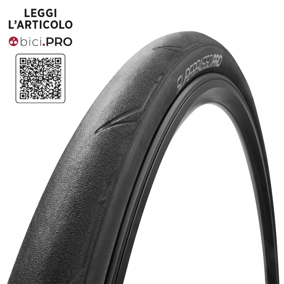 Tire 700x28 SUPERPASSO PRO 120TPI Tube Type Folding Black
