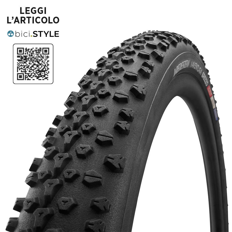 Tire 27.5x2 AVENTURA GREZZO Gravel Tubeless Ready Black 120TPI