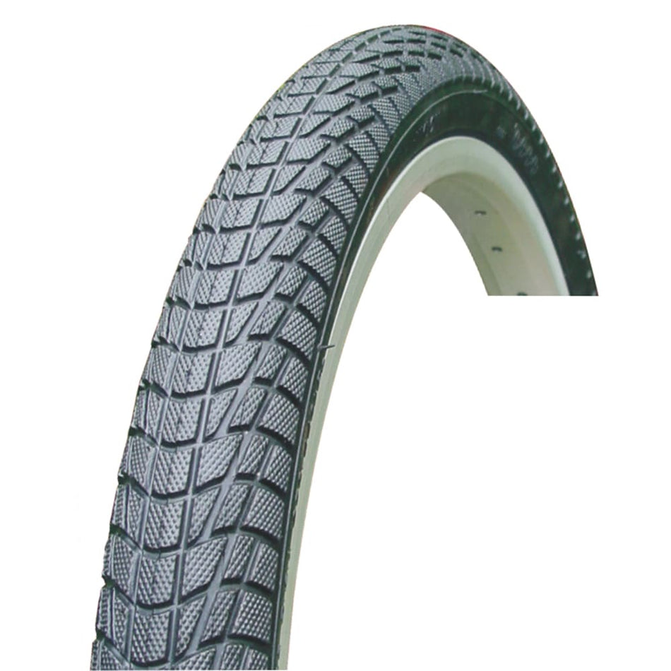 Pneu 20x2,125 DEVIL H-537 27TPI Type Tube Rigide Noir pour BMX