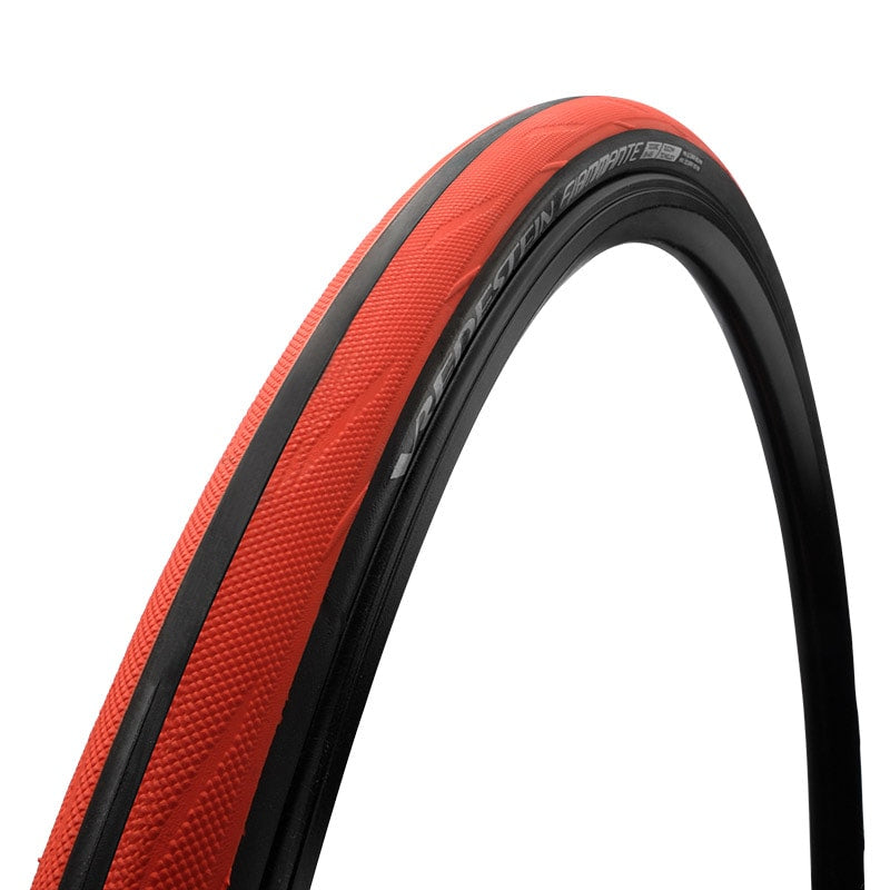 700x23 FIAMMANTE Tube Type Folding Tire Black/Red