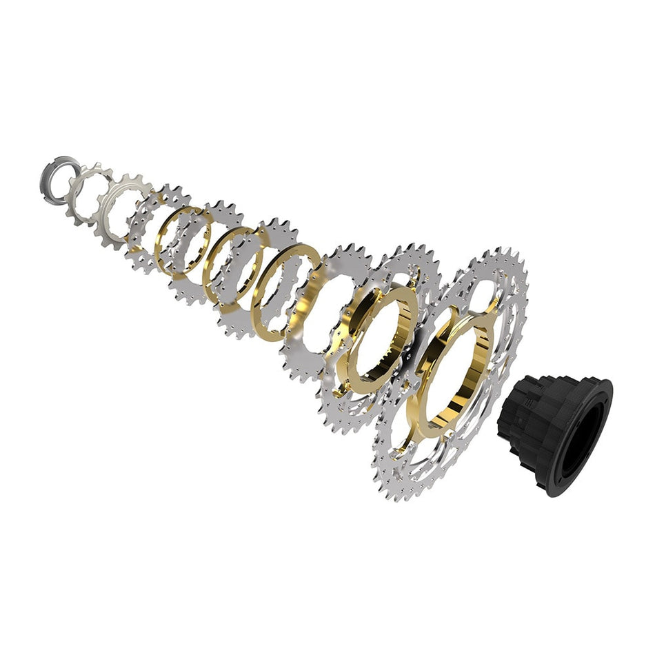 8V E-BIKE Threaded Freewheel x 13/32T in Silver Aluminum