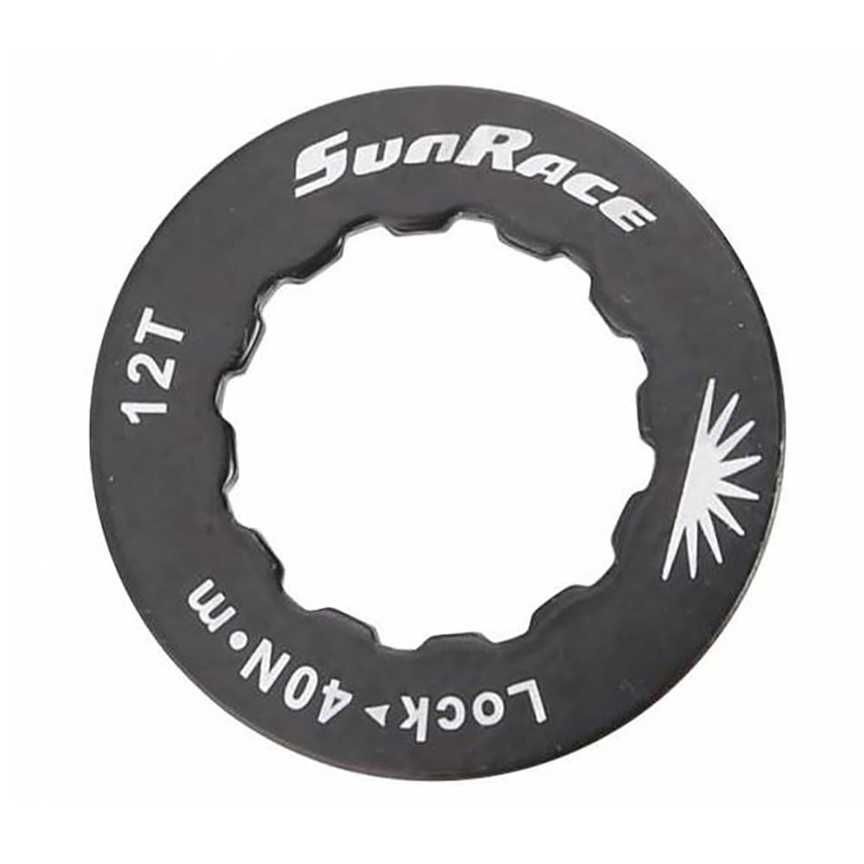 12 Tooth CNC Black Aluminum Cassette Lockring - SHIMANO