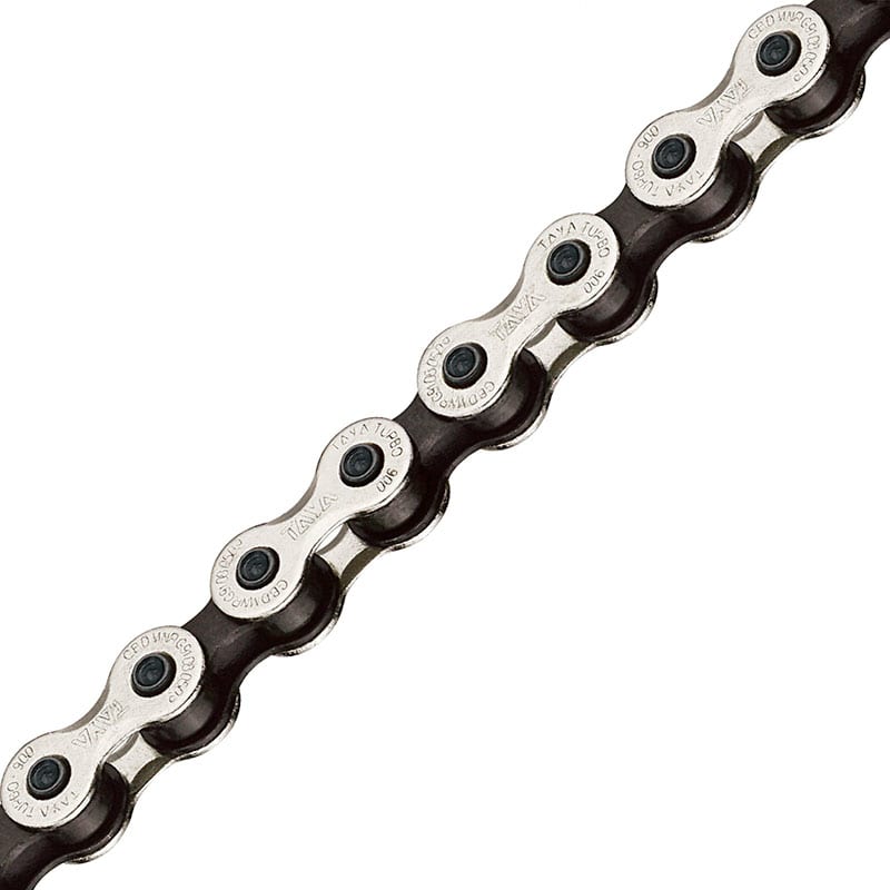 1-Speed 1/2"x1/8" Black/Silver FIXED Chain (1 Set of Master Links included)