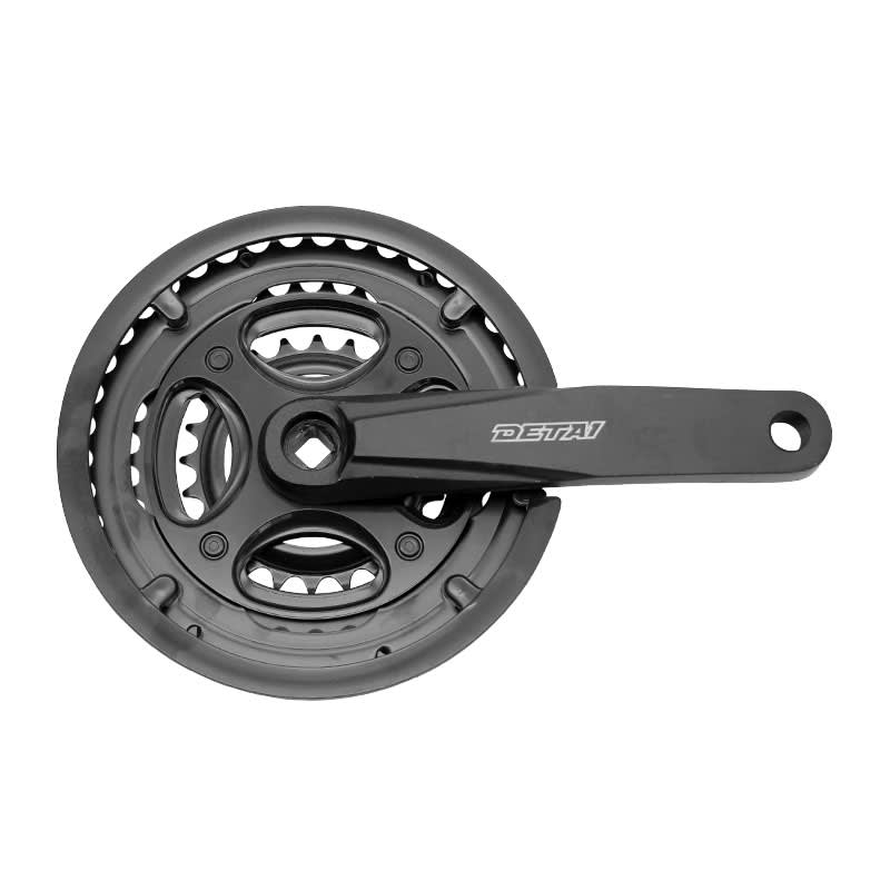 Pédalier CITY 3x7/8V 24/34/42 Dents x Manivelle : 170mm Noir