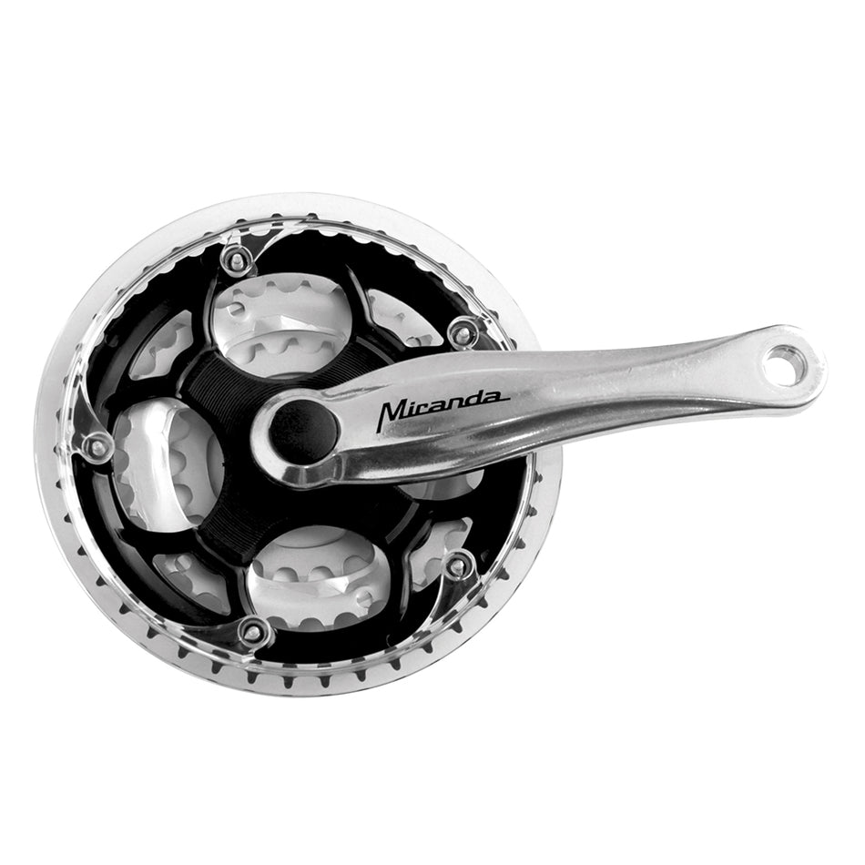 Pédalier VTT 3x8/9V 22/32/42 Dents x Manivelle : 170mm Noir/Argent