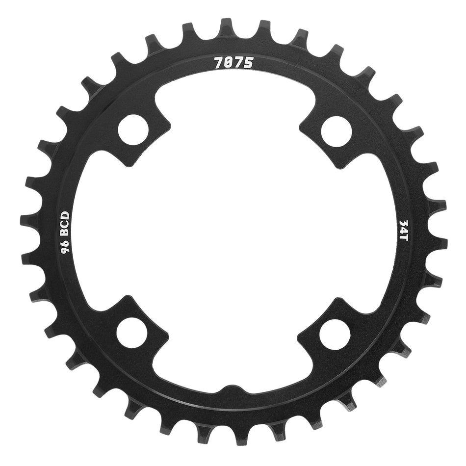 Single Chainring 34 Teeth - BCD 96mm Black for Crankset (305850640)