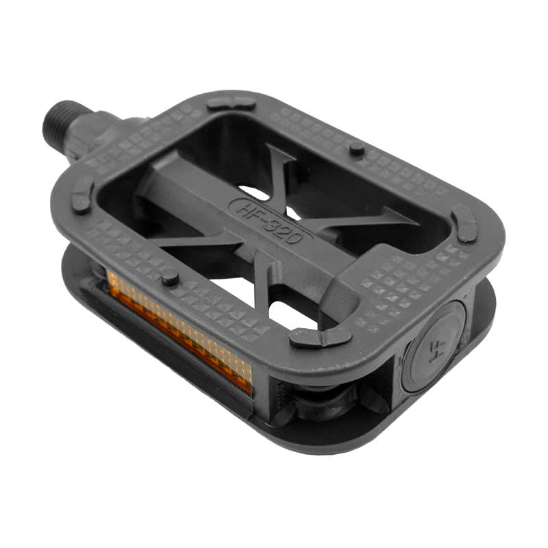 Pedali MTB 20/24" in Nylon Antiscivolo con Catadiottri -Perno su Sfere