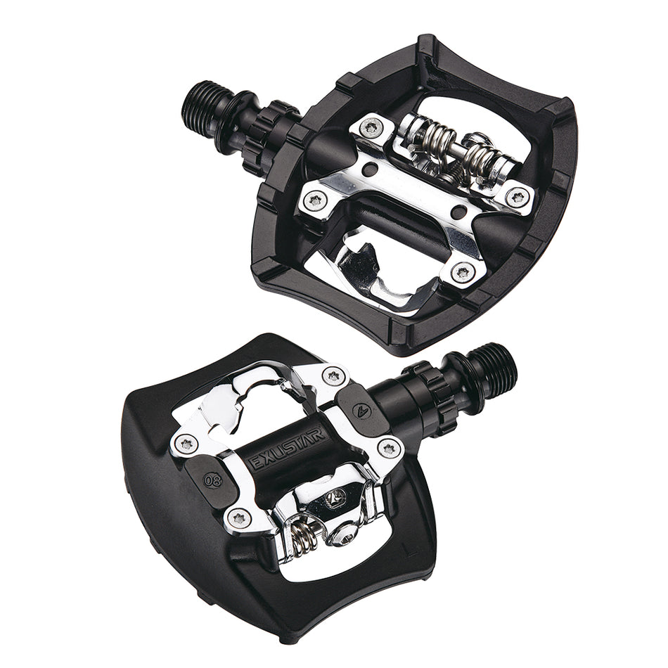 E-PM811 MTB Pedals in Black Thermoplastic - Dual Function 95x83mm