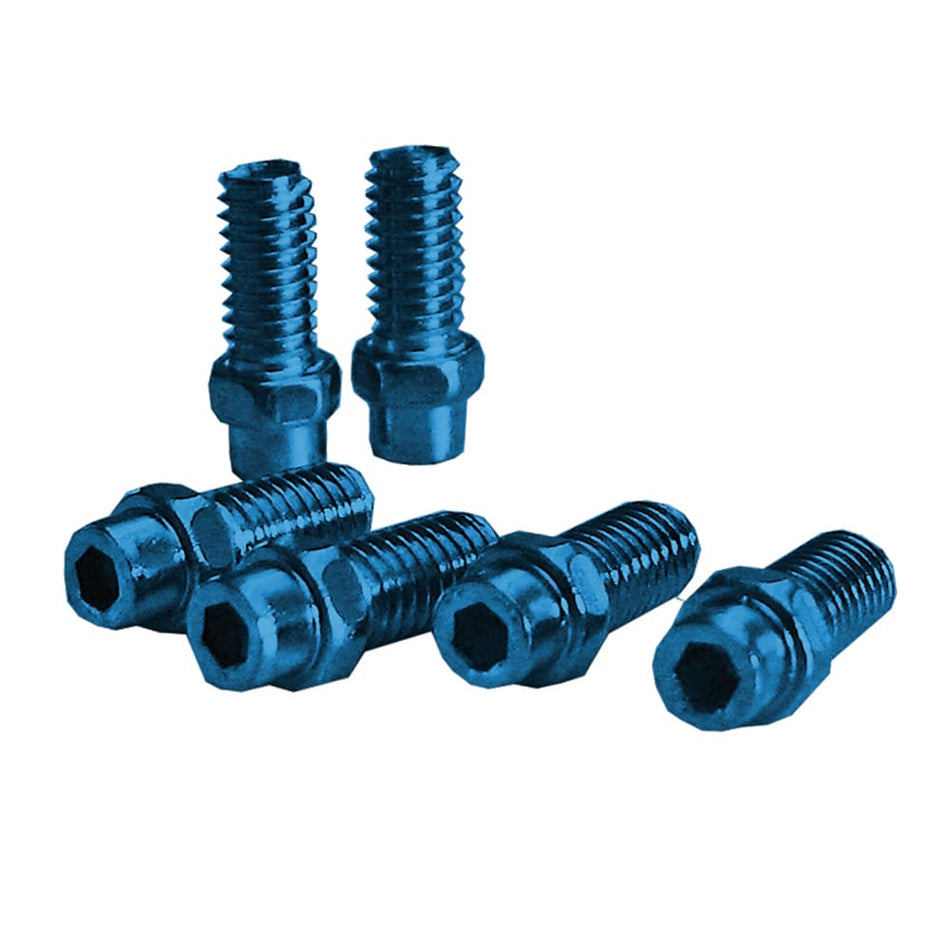 Pedal Pins (KIT) FREERIDER 4mm in Blue Aluminum - 40 Pieces