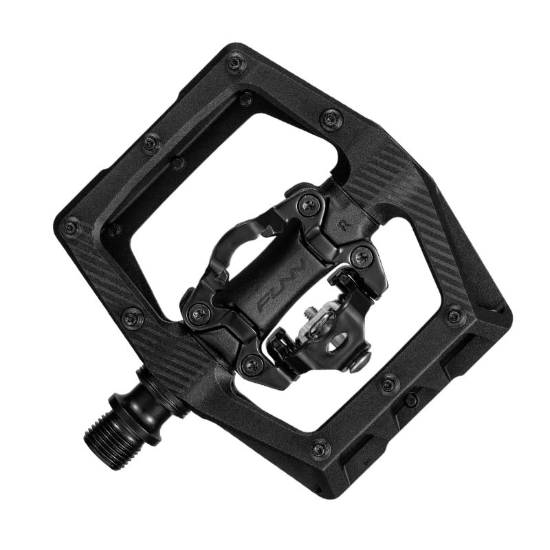 Pedali RIPPER2 in Alluminio Nero - FLAT/SPD 90x100x17mm