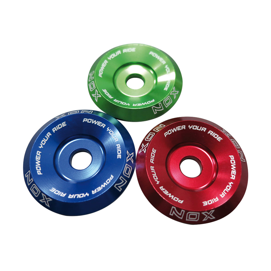 Bouchon de Tirant de Direction Diamètre : 31,8mm en Aluminium Bleu - Blister