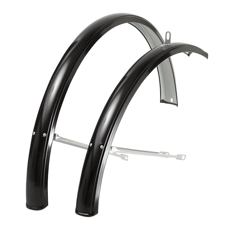 24" OLANDA Black Painted Steel Fender (Pair)