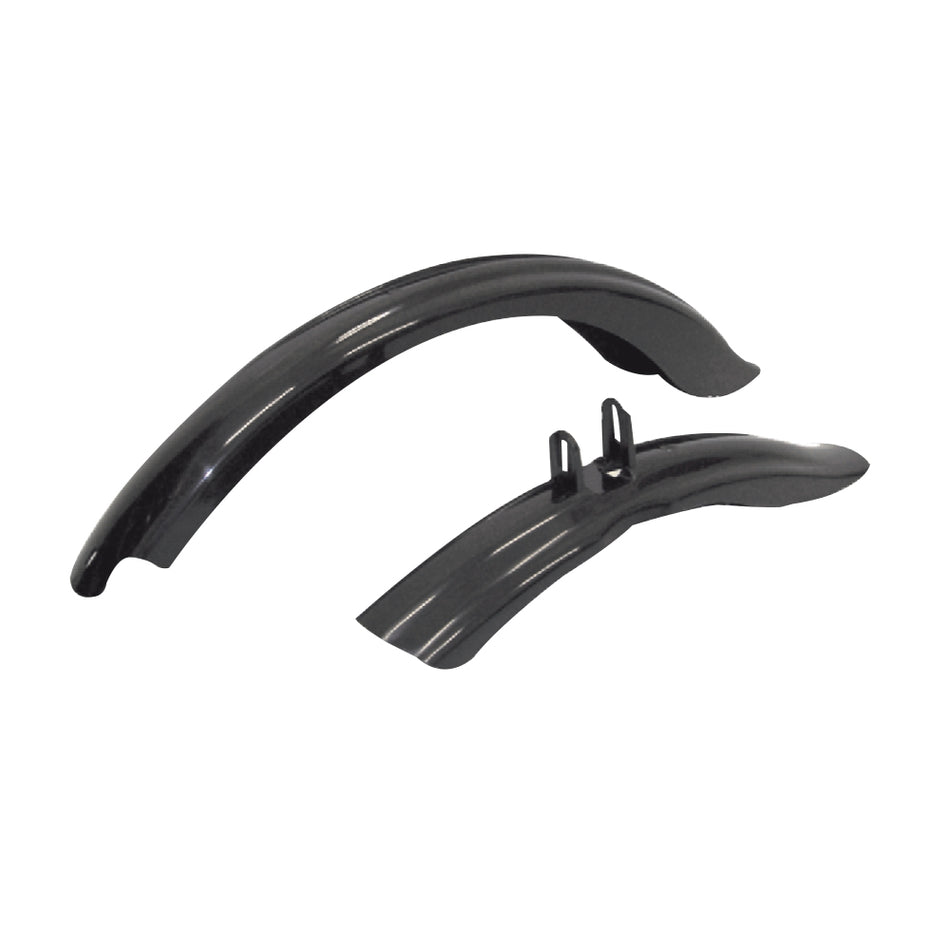 Garde-boue junior 20" VTT en plastique noir (paire)