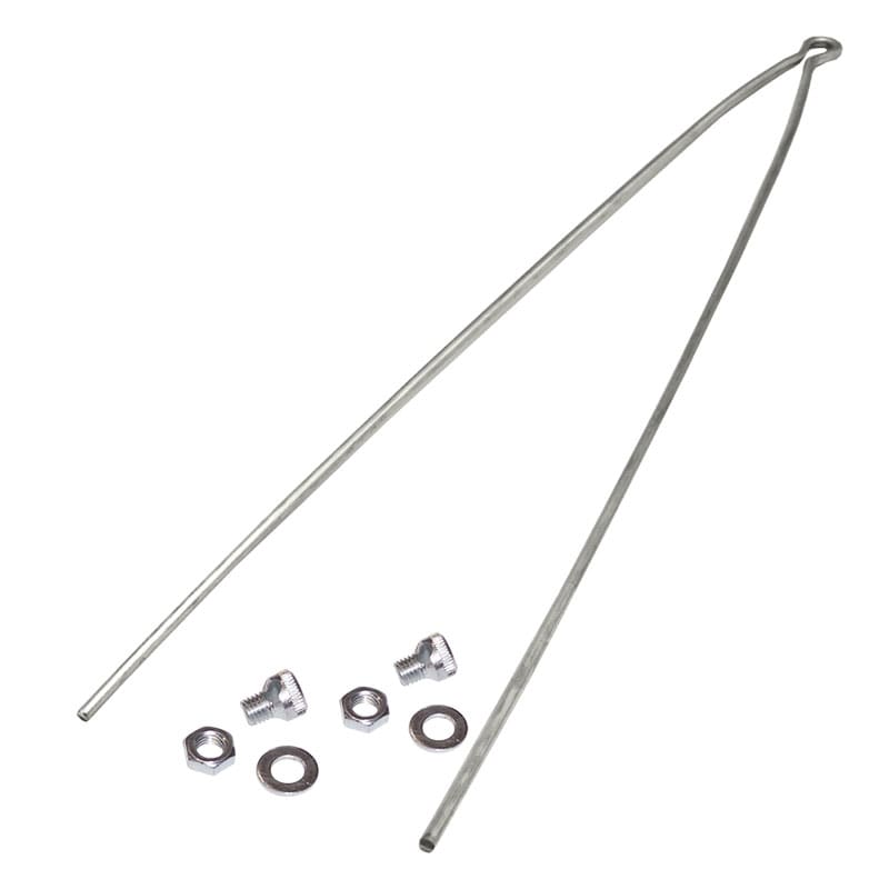 KIT tiges de garde-boue double zingué + collier pour vélo R
